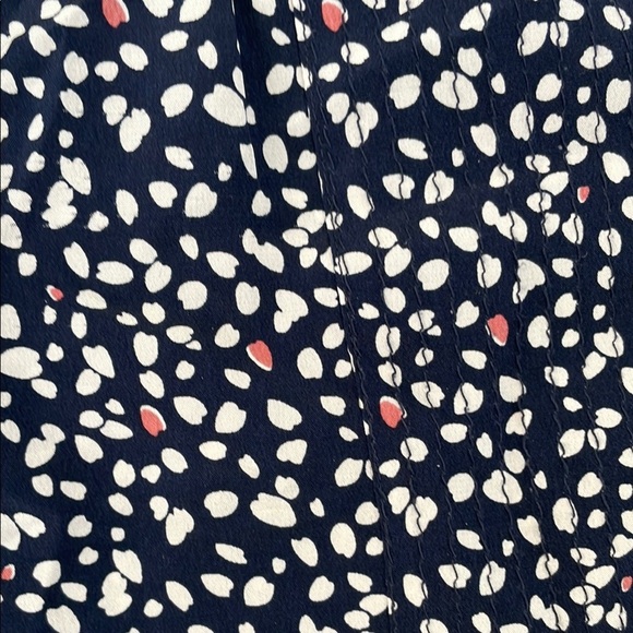 Club Monaco Blue and Cream Silk Pants Size 4 - Picture 3 of 9